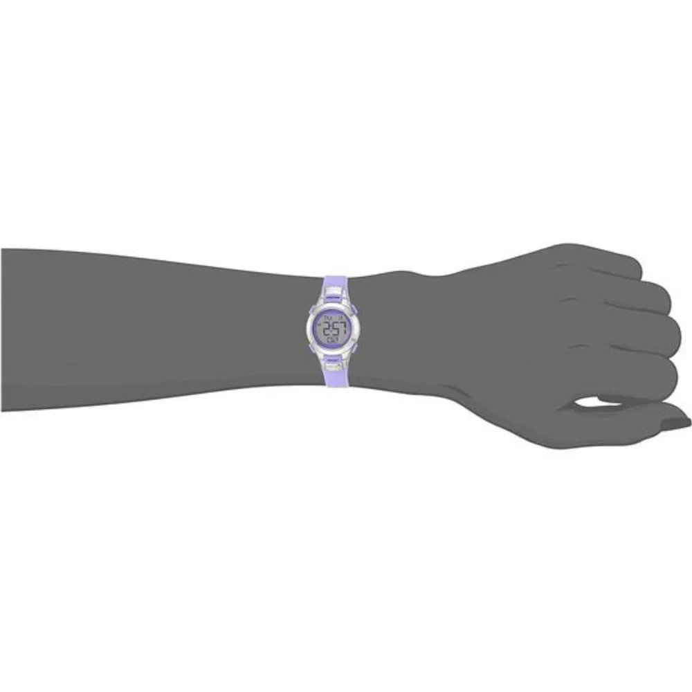 New Women's Armitron Sport Digital Resin Strap Watch Adjustable Light‎ Purple